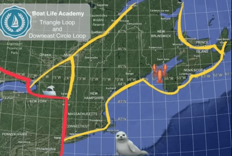 Map of the Great Loop