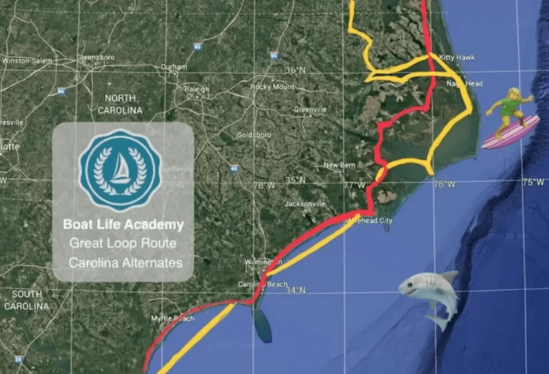 Map of the Great Loop