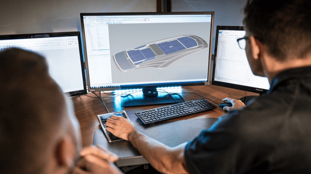 Computer image of solar breakthorugh