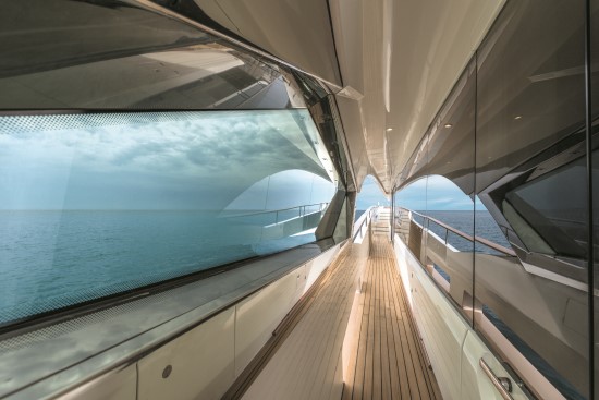 Monte Carlo Yachts 96 side passage