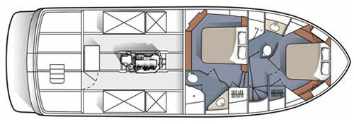 Nordic Tugs 49 engine room plan