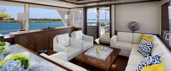 Ocean Alexander 100 Skylounge salon table