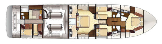 Ocean Alexander 85 Motoryacht layout drawing
