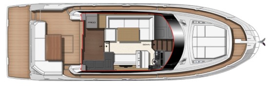 Prestige 460 Fly Galley Location