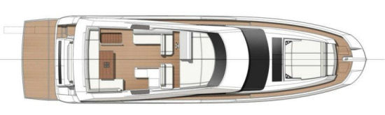 Prestige Yachts 680 flying bridge layout