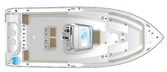 Sailfish 242CC deck plan