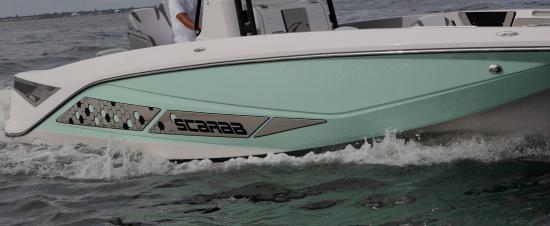 Scarab 255 Open ID hull sides