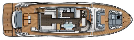 Sirena 64 main deck layout