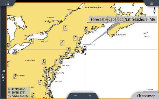 SiriusXM Marine Weather city forecast
