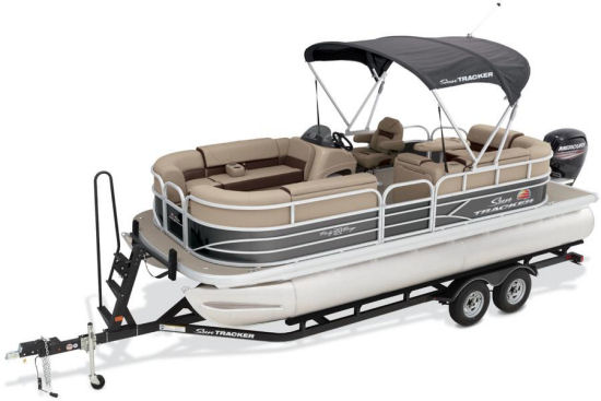 Sun Tracker Party Barge 20 DLX standard bimini top