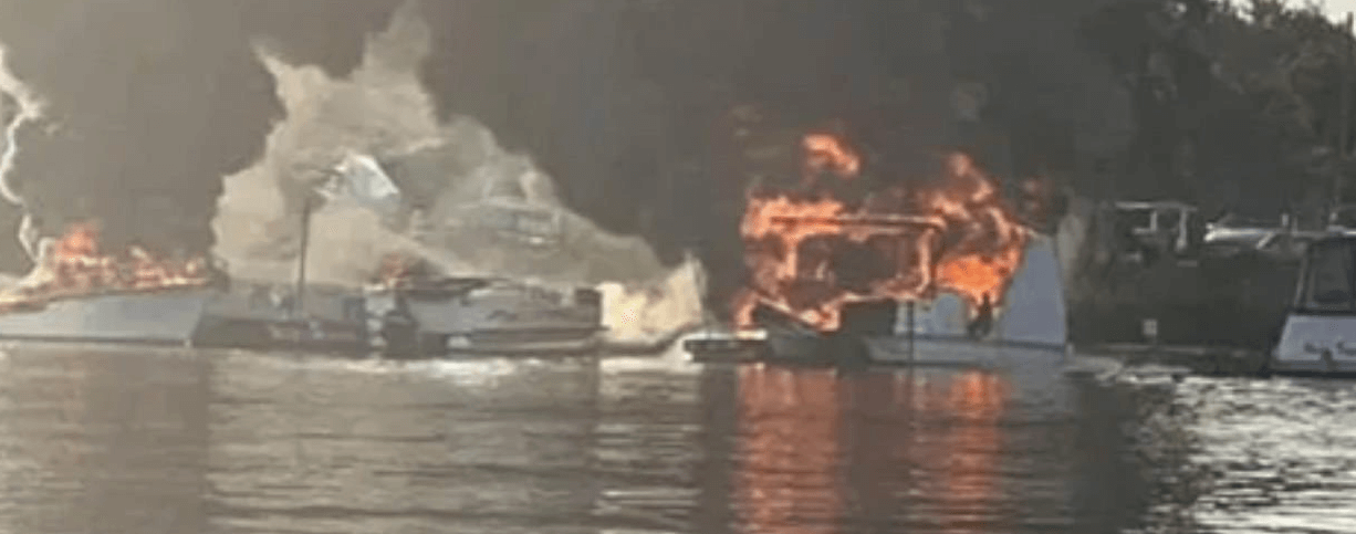 Accidents of the week, Boat Fire, Grounding, USCG, Drowinings, Rescue Efforts