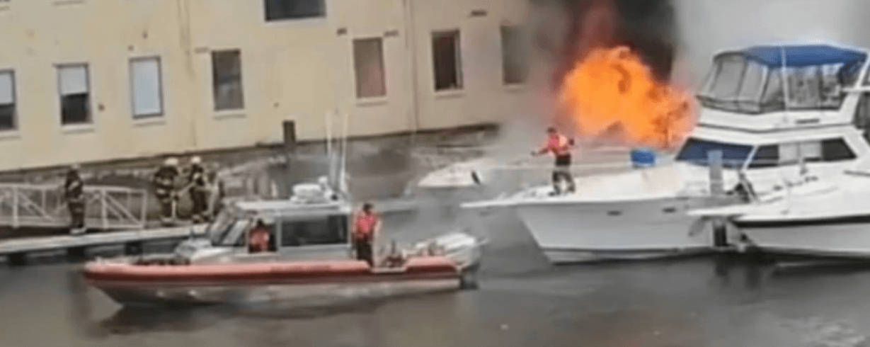 Accidents of the week, Boat Fire, Grounding, USCG, Drownings, Rescue Efforts