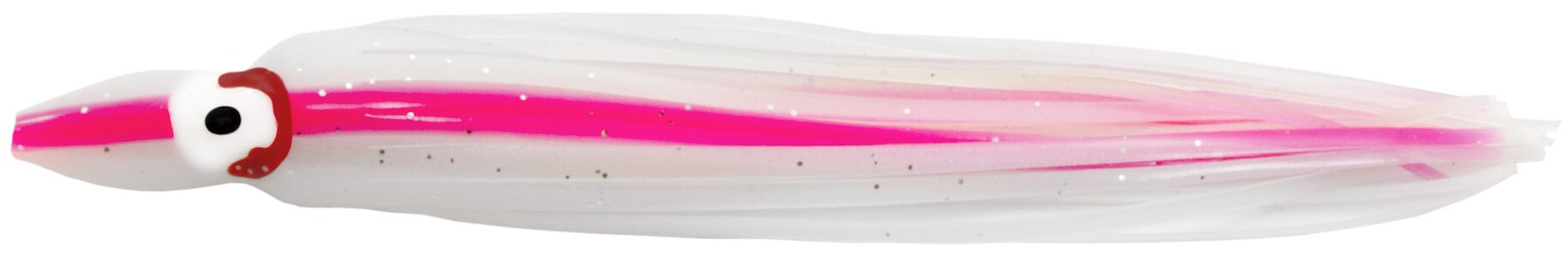 A pink and pearl hoochie lure aka “plastic.”