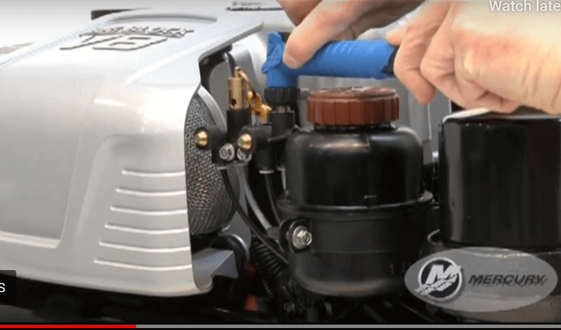 Sterndrive, inboard draining the cooling system