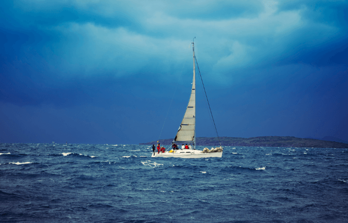 Sailing during a storm