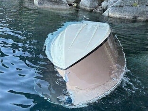 An upsidedown boat