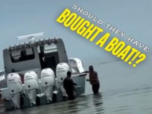 Boat in shallow water