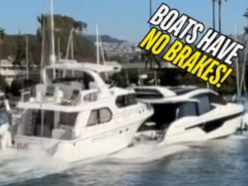 Boat running into back of another boat