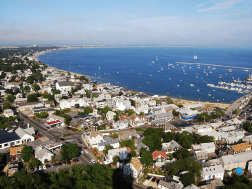 Aerial view of Cape Cod