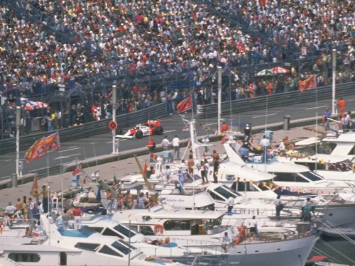 Yachts at the Monaco Grand Prix 1988