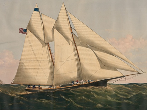 Gordon Bennett's own yacht Henrietta, winner of the first ever transatlantic race.