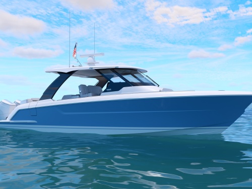 Tiara 39 LS on the water