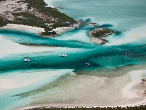 aerial of Bahamas