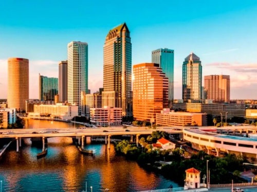 aerial view of downtown Tampa