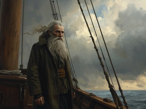 ancient mariner on boat