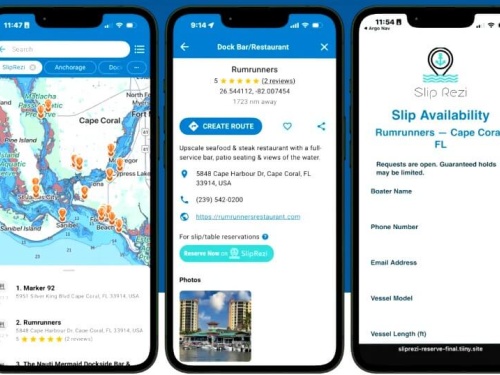Argo app with SlipRezi 