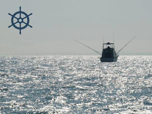 Charter boat on the water