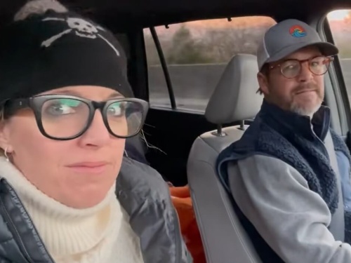 people driving in a car