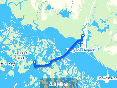 Map of the Everglades