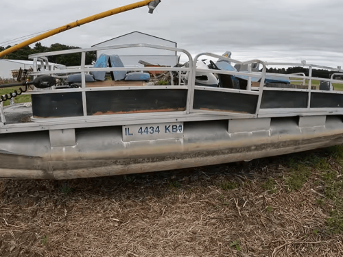Born Again Boating Sunk Pontoon