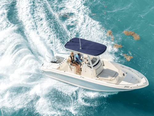 Boston Whaler 220 Dauntless Running