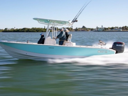 Carolina Skiff on the water