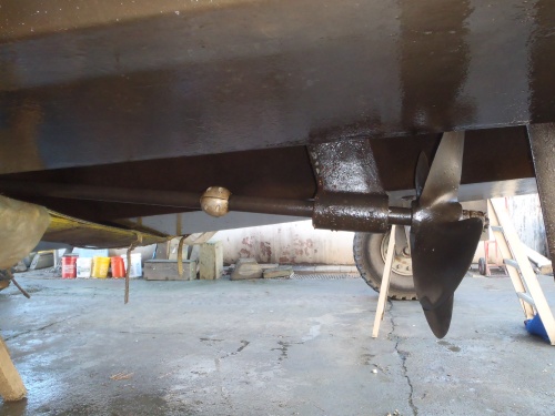 inboard shaft and propeller, cutless bearing