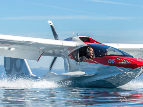 Icon A5, amphibious aircraft, flying plane, seaplane