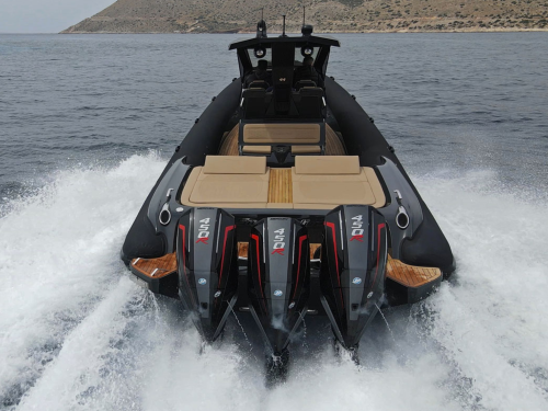 Mercury 450R, triple outboard RIB, rigid hull inflatable
