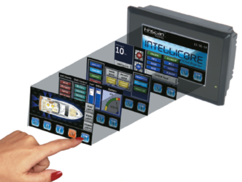 FinScan Intellicore, boat security system, touchscreen