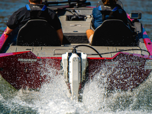 Electrically powered bass boat, electric Tracker boat