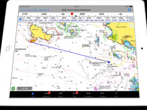 iPad, tablet, navigation apps