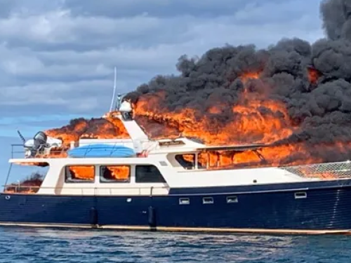 Elusive yacht, yacht fire, Marlow yacht fire
