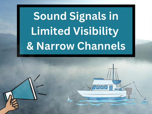 part 6 boating course rules of the road visibility and sound signals 
