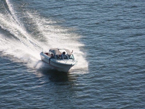 Speedboat on the water