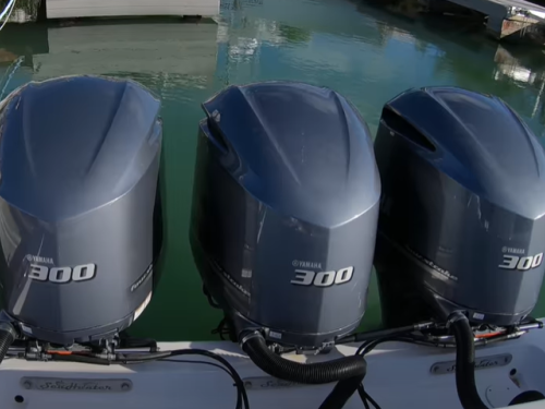 3 Yamaha 300hp outboard engines