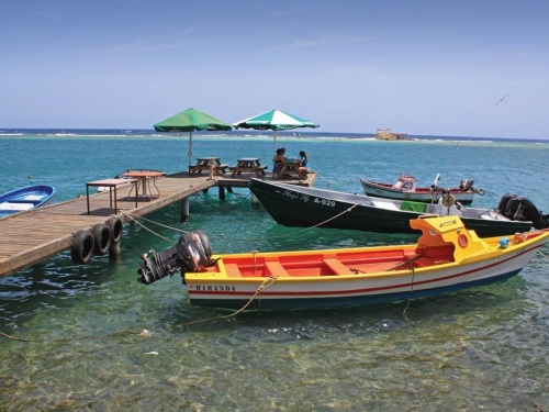 Fishermen’s boats at ZeeRover Restaurant, a favorite stop for both locals and visitors