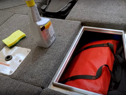 Cleaning your boat's storage compartments