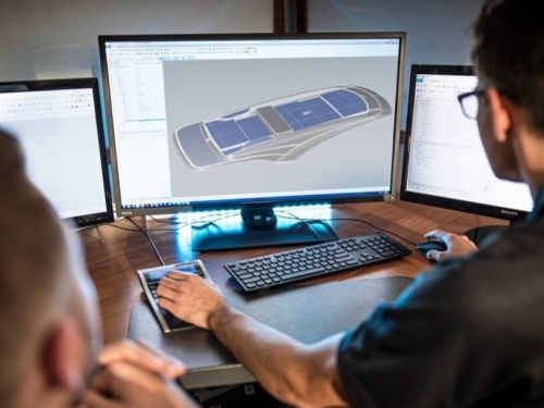 Computer model of Praxis Solar