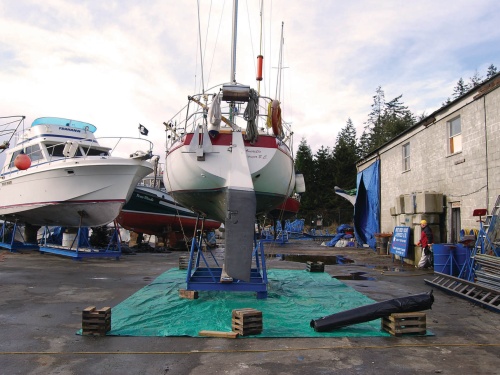 Tarp for bottom painting